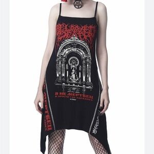 knee length dresses for ladies Killstar Australia | Cybele Black Lace Dress main image 0